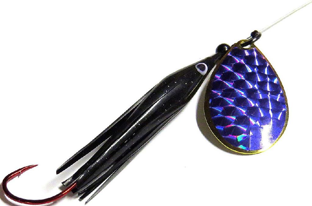 WICKED KING KILLERS BLACK/PURPLE #6 BLADE-6ft LEADER W/2/0 RED GAMA HOOK